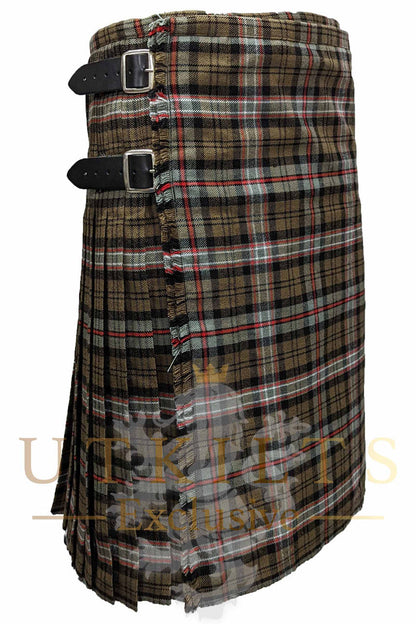 Traditional Kilt - Premium Wool, Scottish National Weathered