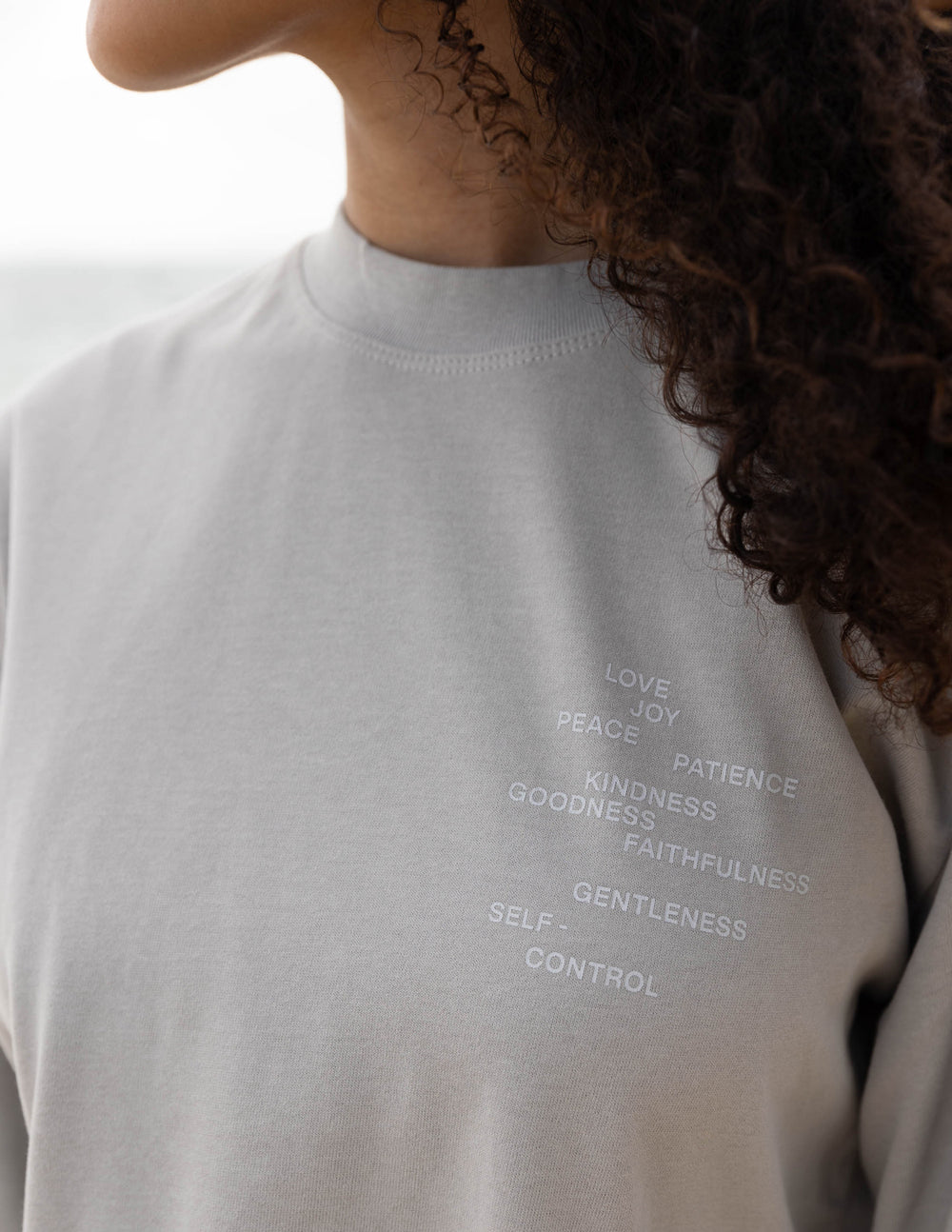 Fruit of the Spirit Grey LS Unisex Tee