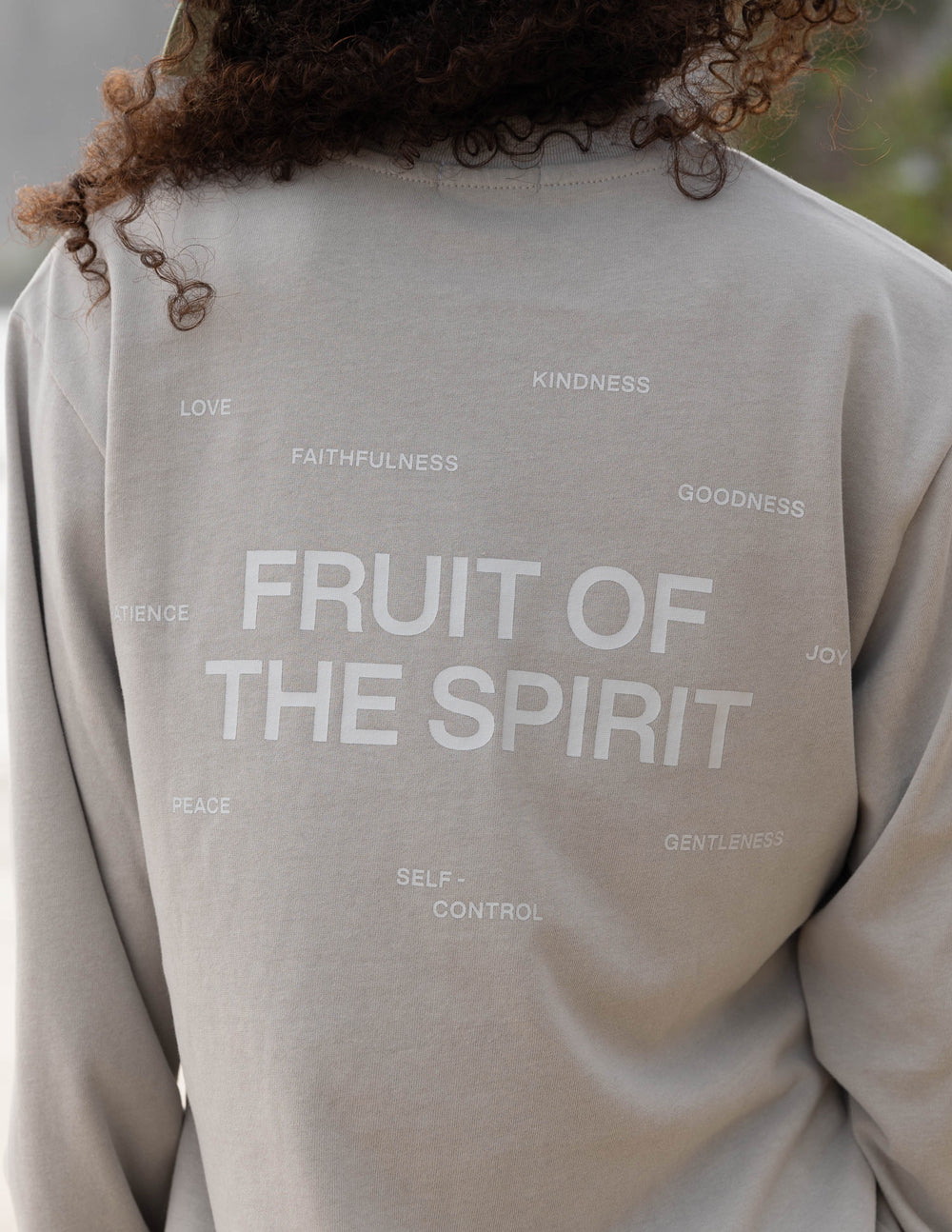 Fruit of the Spirit Grey LS Unisex Tee