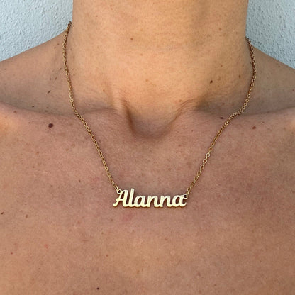 Custom Bold Nameplate Necklace