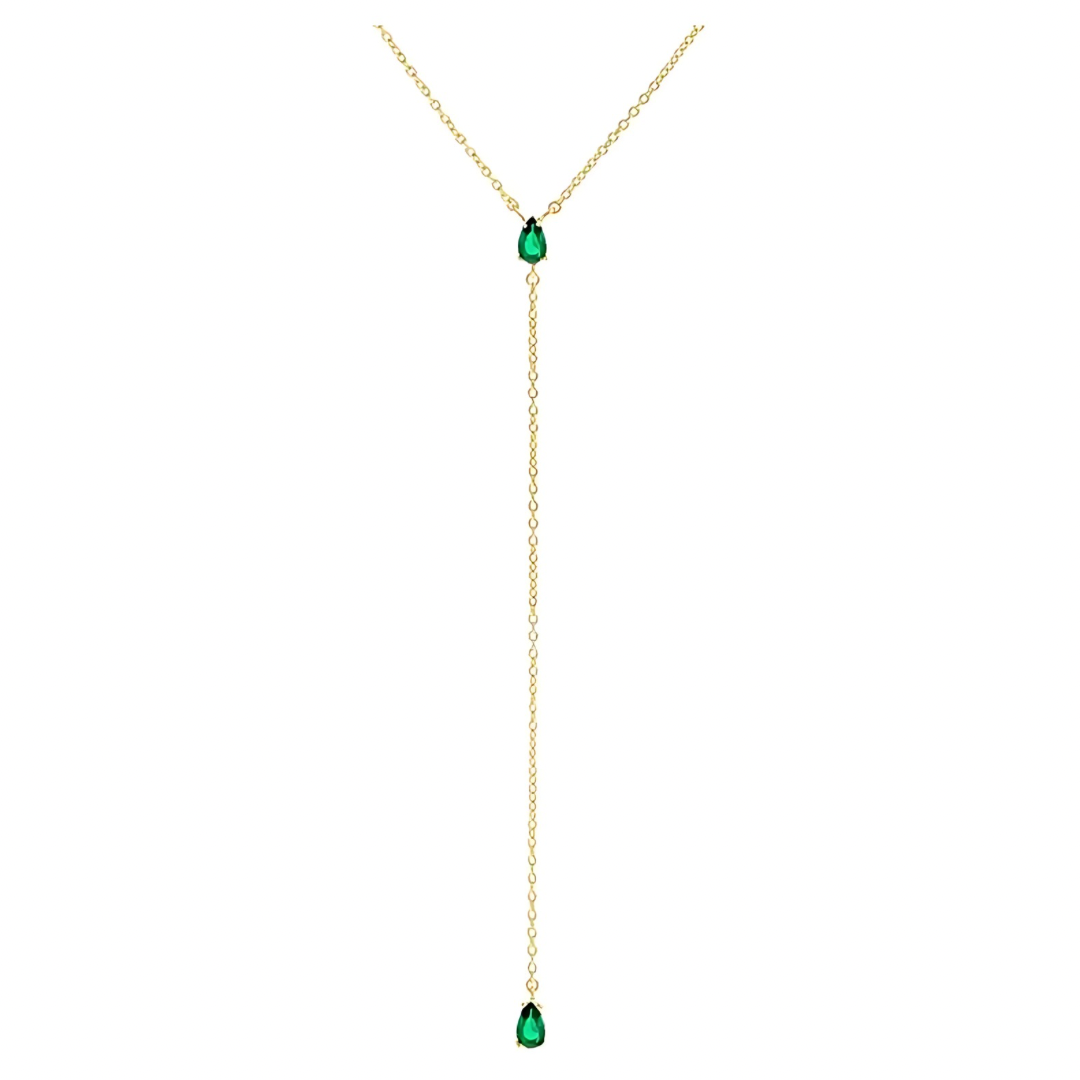 The Emerald Lariat Necklace
