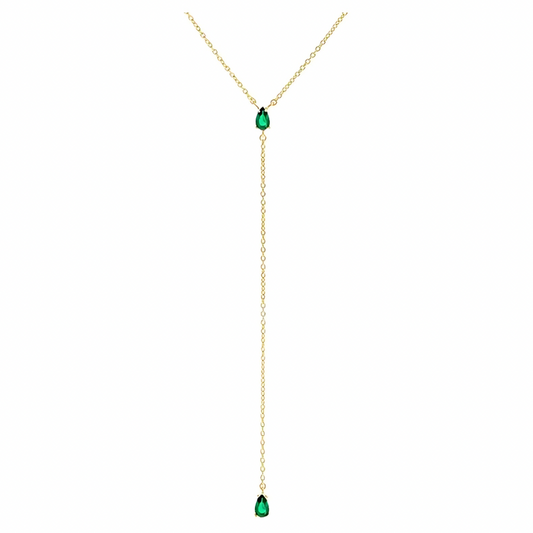 The Emerald Lariat Necklace