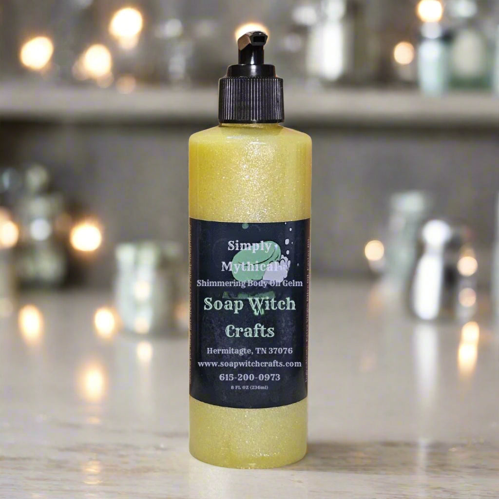 Simply Mythical Shimmering Body Oil Gel - Strawberry Patchouli