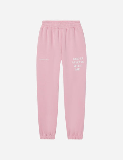 God Is Always With Me Pink Unisex Sweatpant