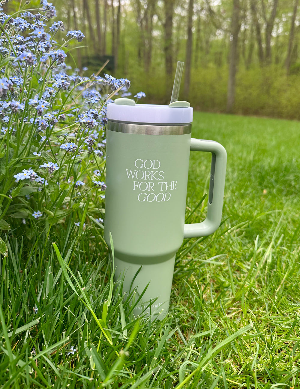 God Works for the Good 40 oz Tumbler