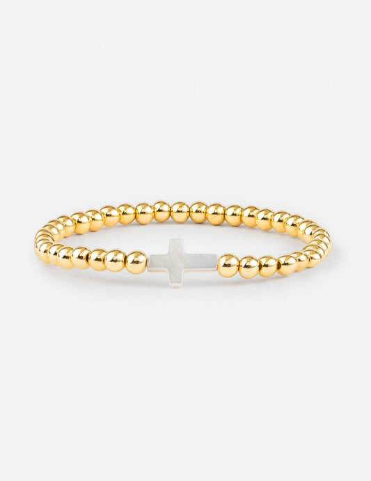Gold Cross Bracelet