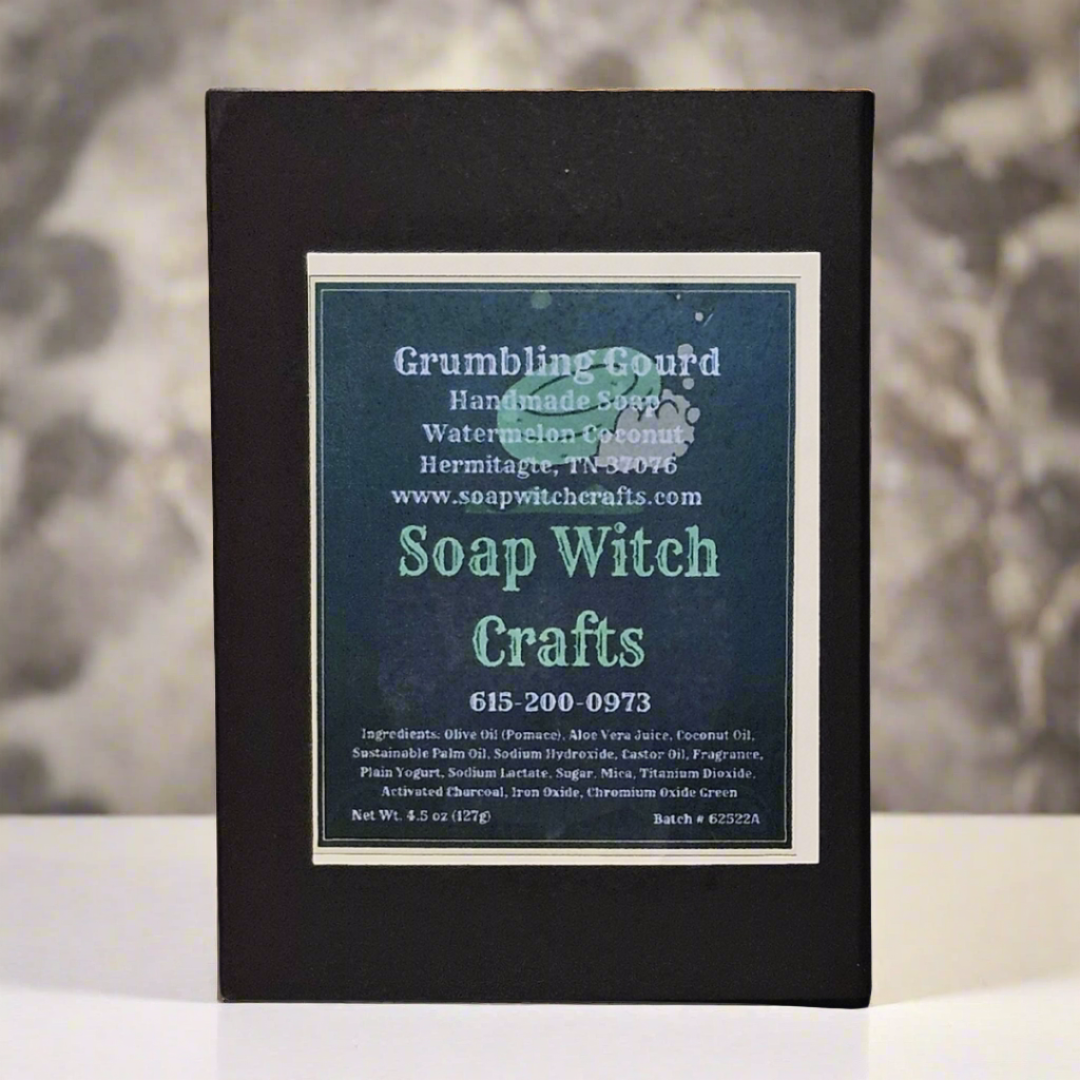 Grumbling Gourd Aloe Vera Bar Soap - Watermelon Coconut