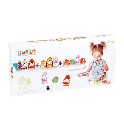 Wise Elk/Cubika Wooden Lacing Toy - Happy Dwarves