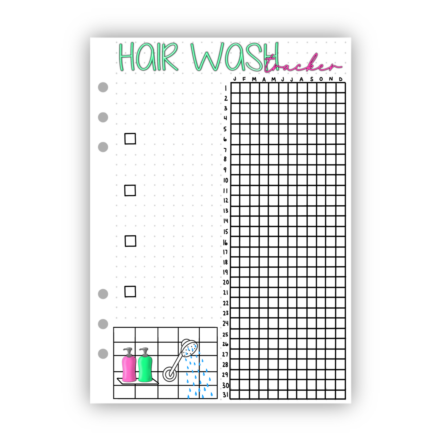 Hair Wash Tracker