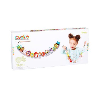 Wise Elk/Cubika Wooden Lacing Toy - Fairytale