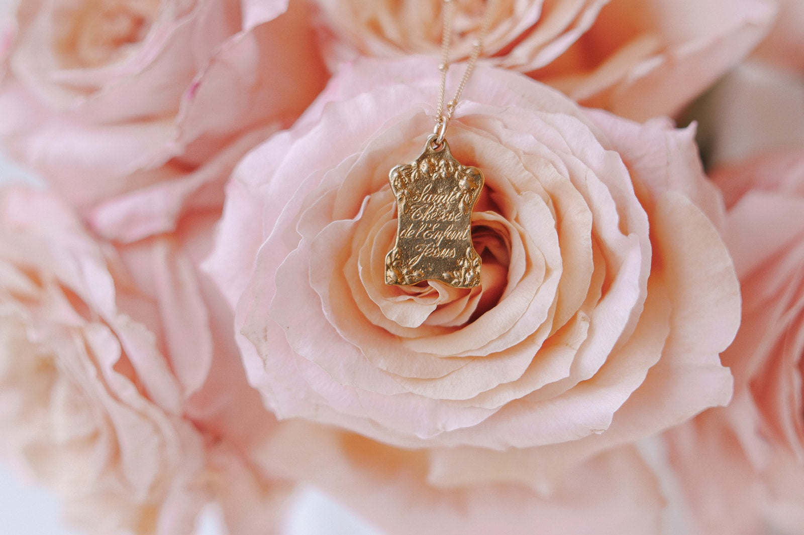 St. Therese of Lisieux in Gold Vermeil