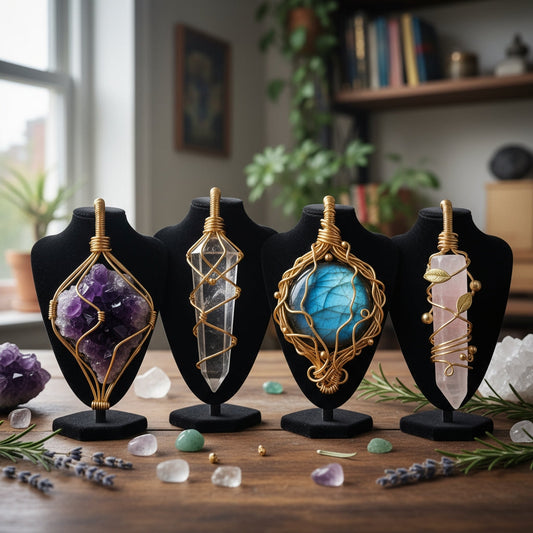 Gold Plated Non Tarnishing Wire Wrapped Custom Necklace