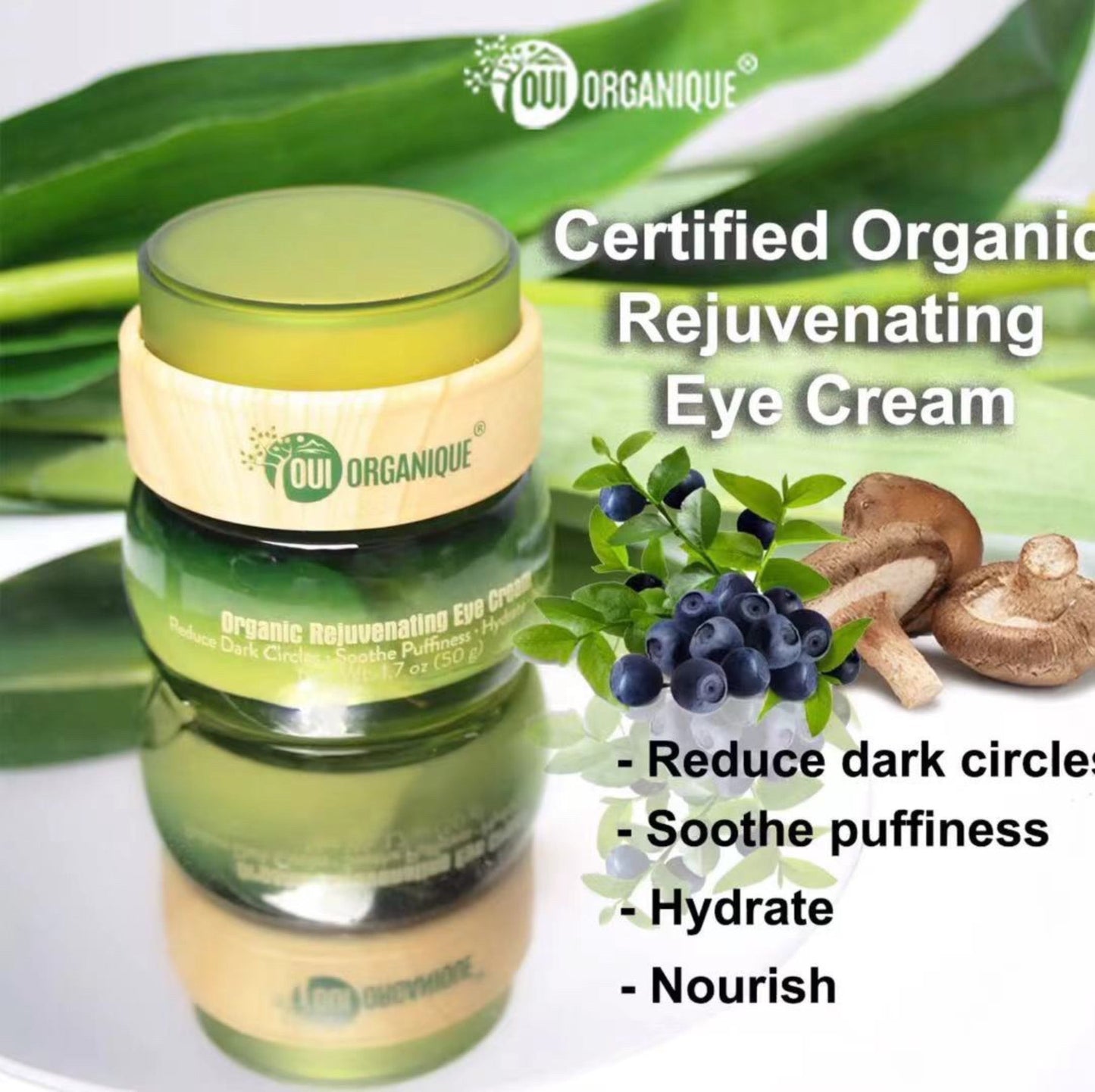 OUI ORGANIQUE Rejuvenating Eye Cream Dark circle fine line solution