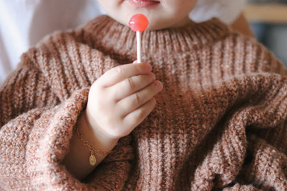 Miraculous Medal Floral Bracelet Set - Mommy and Me