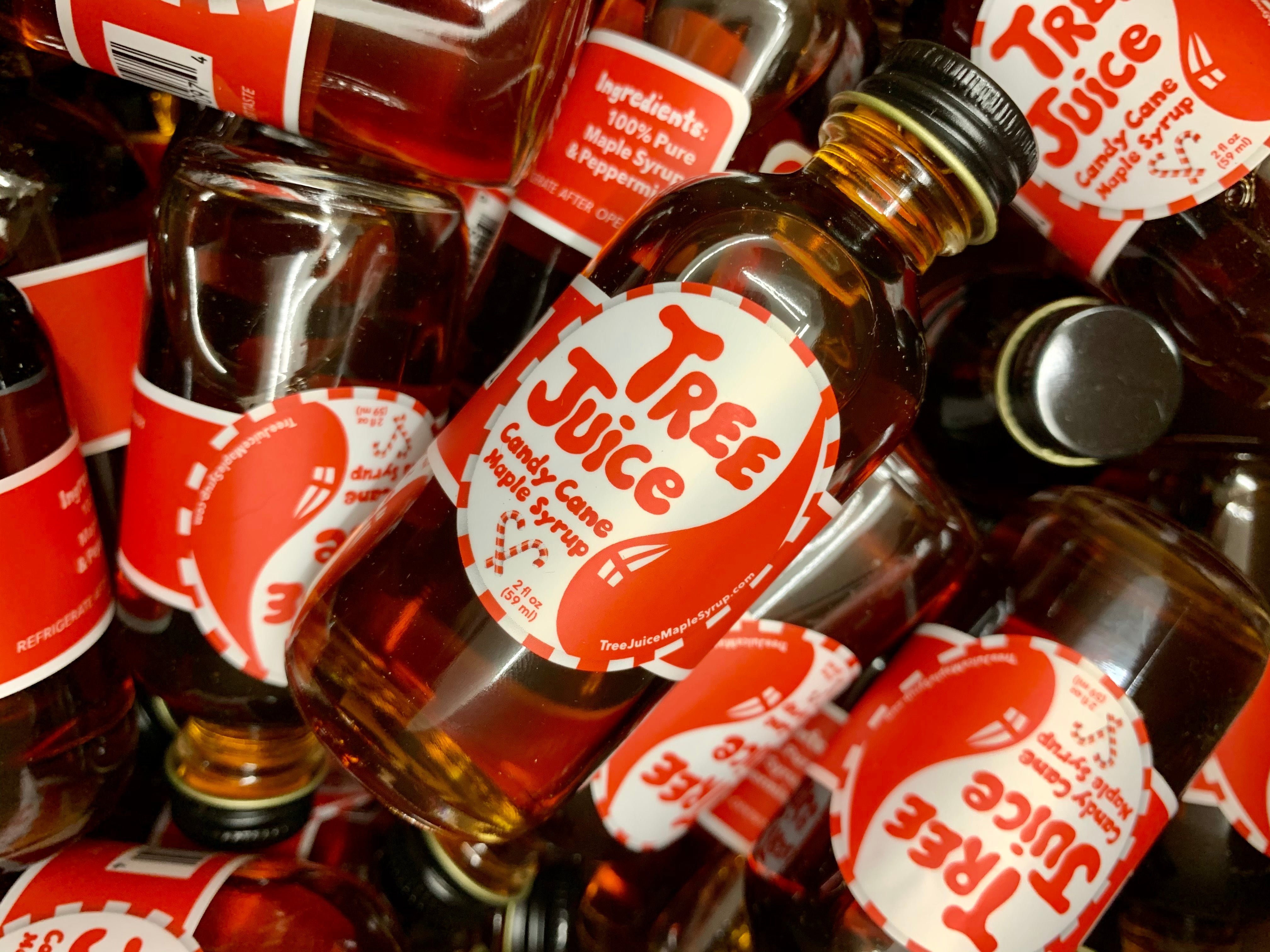 Candy Cane Maple Syrup