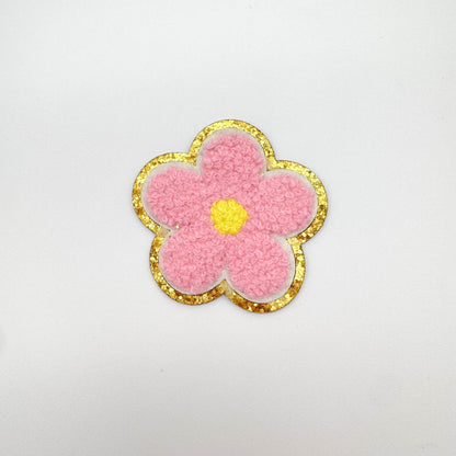 Flower Chenille Adhesive Patch