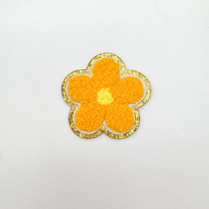 Flower Chenille Adhesive Patch