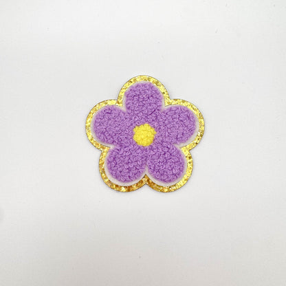 Flower Chenille Adhesive Patch