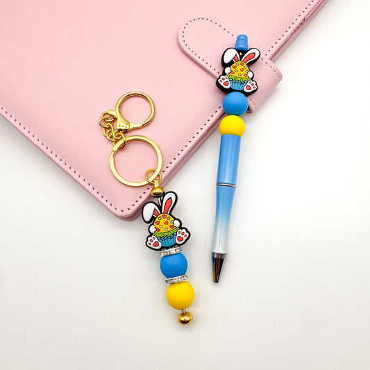 Bunny Ballpoint Pen & Keychain