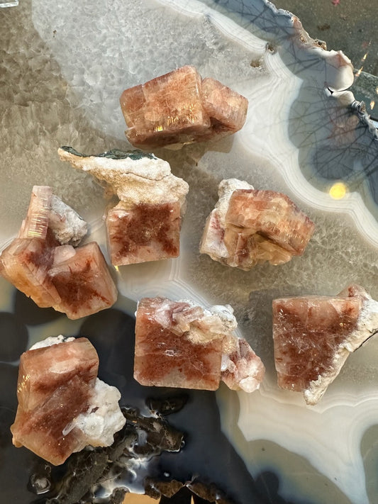 Red Apophyllite Cube (Sm)
