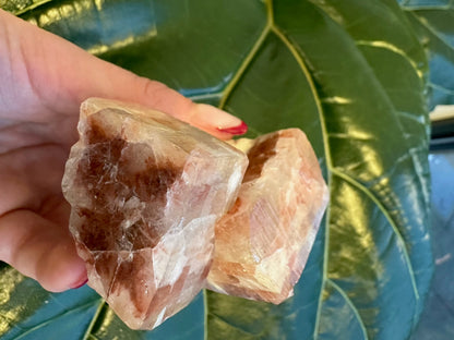 Red Apophyllite Cube (Md) from Pune, India