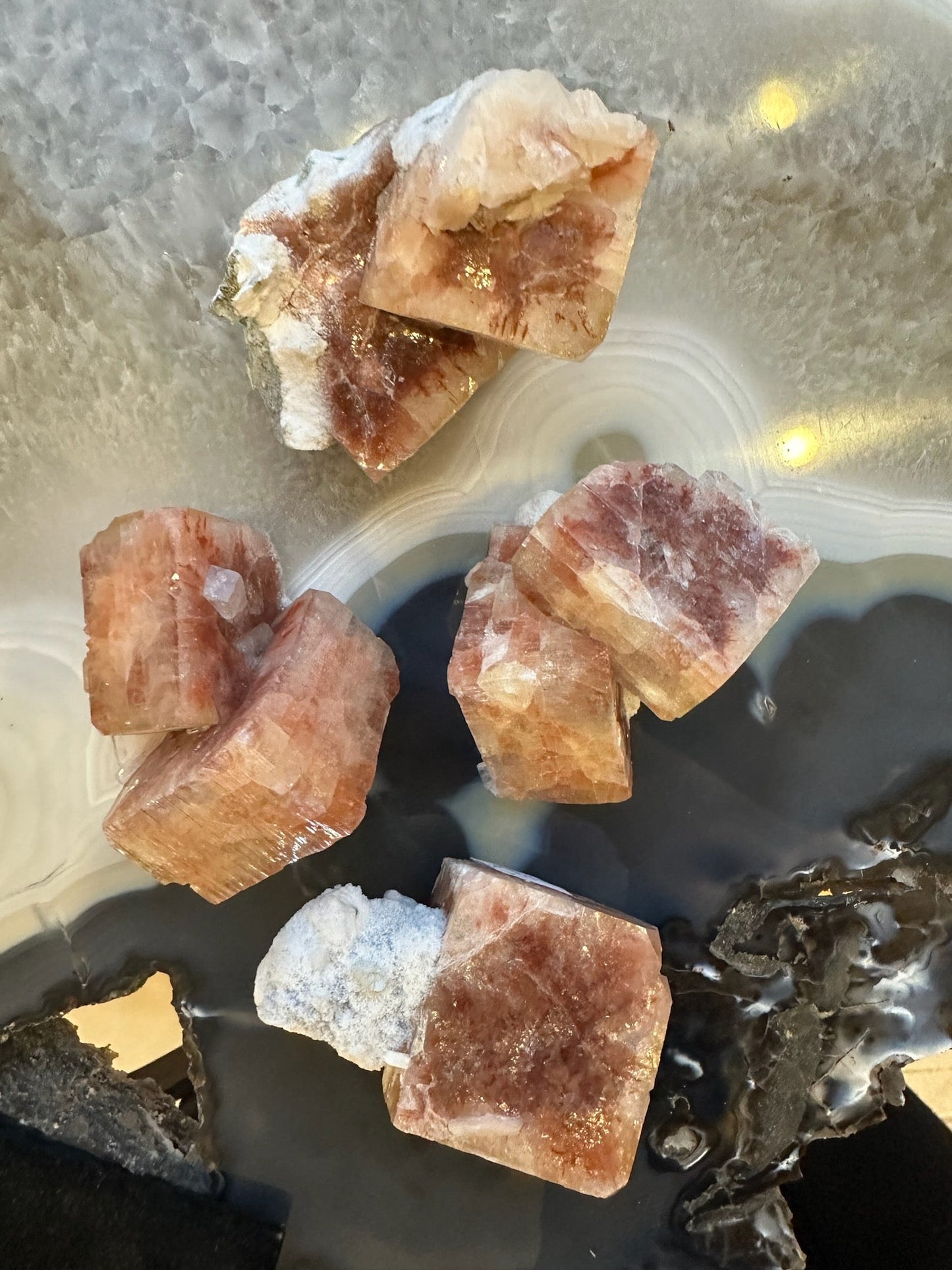 Red Apophyllite Cube (Md) from Pune, India