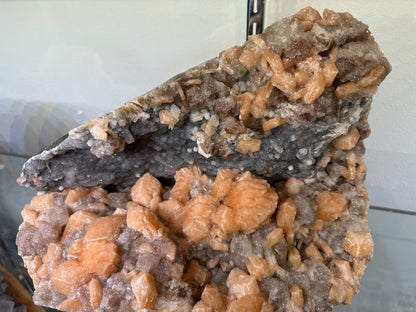 Red Apophyllite and Stilbite on Chalcedony 8KG