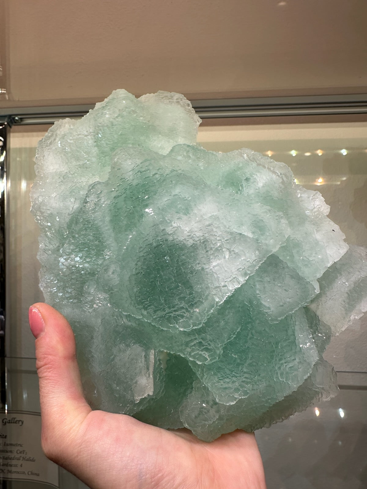 Green and White Fluorite Cluster 1.8 kg