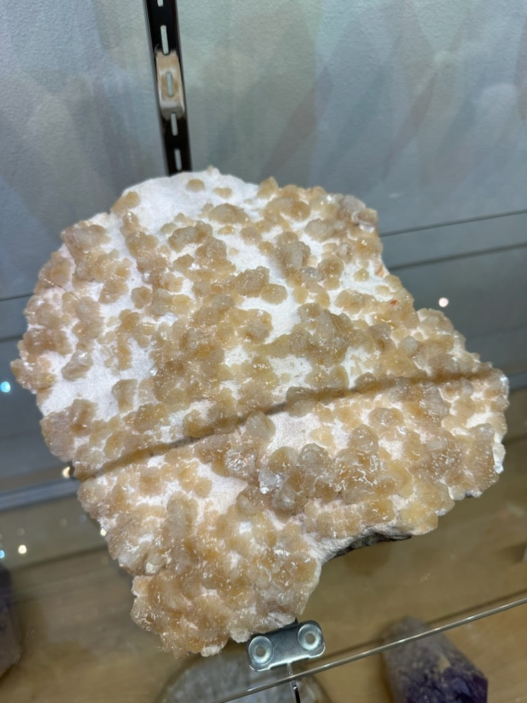Yellow Orange Heulandite on Mordenite 4 kg