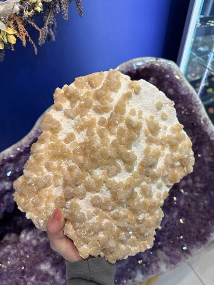 Yellow Orange Heulandite on Mordenite 4 kg