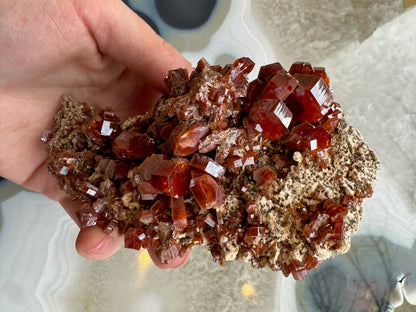 Vanadinite Cluster from Mibladen, Morocco
