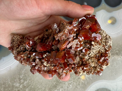 Vanadinite Cluster from Mibladen, Morocco