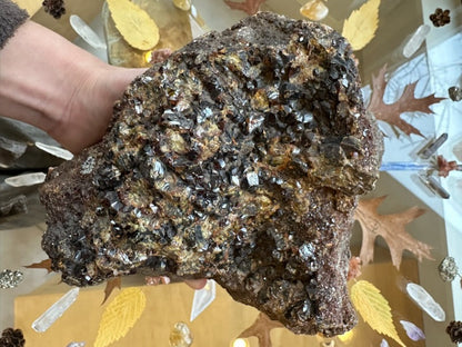 Hessonite Garnet Cluster 2.6KG WA State, USA