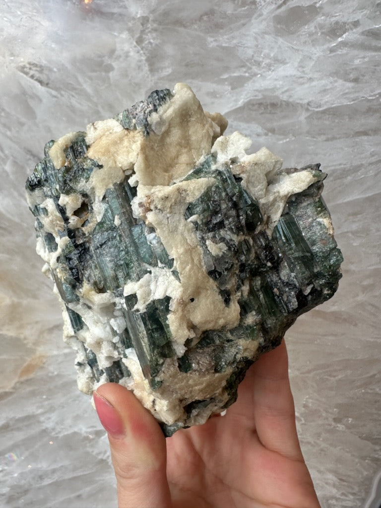 Tourmalinated Albite Cluster 1.1 kg