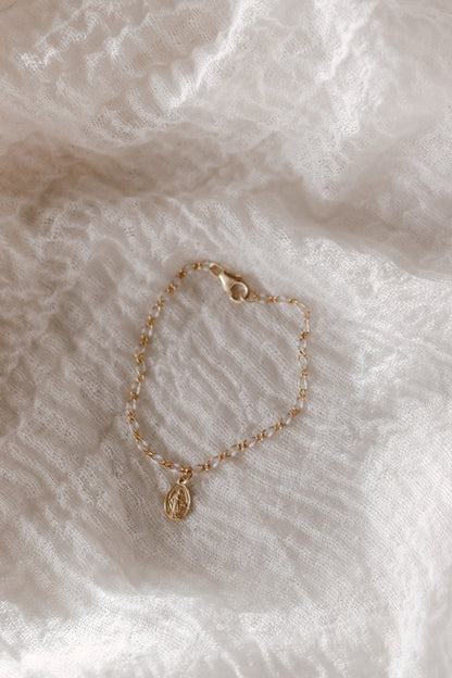 Our Lady of Snow Miraculous Medal Bracelet