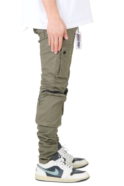 Verde Men's premium twill cargo pant with multi functional pockets