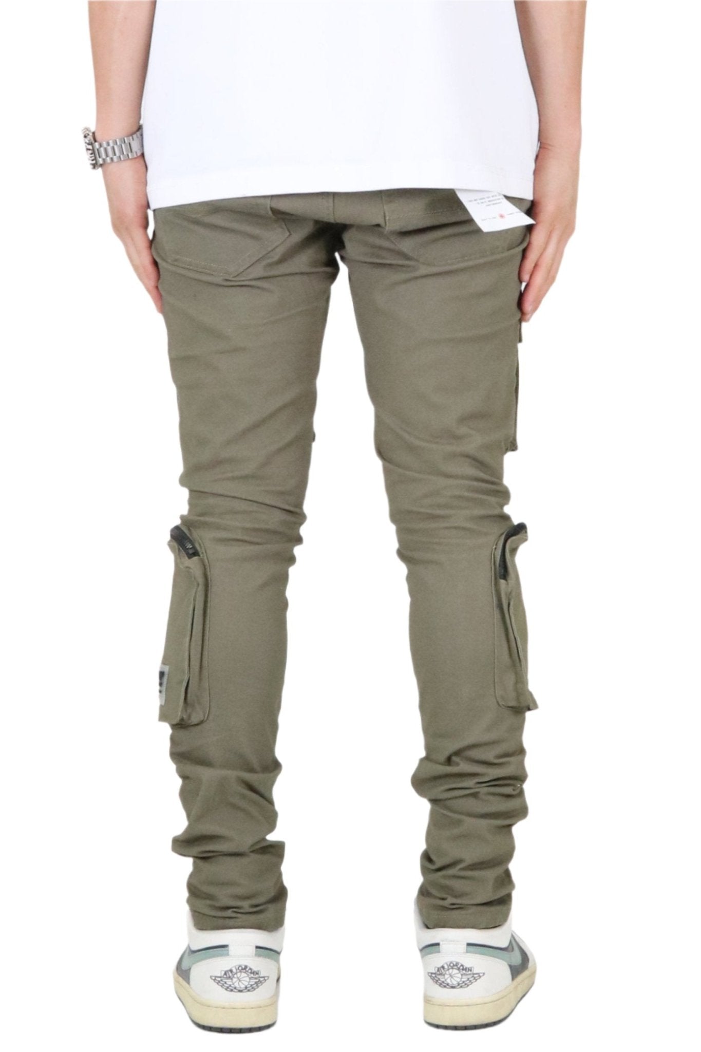 Verde Men's premium twill cargo pant with multi functional pockets