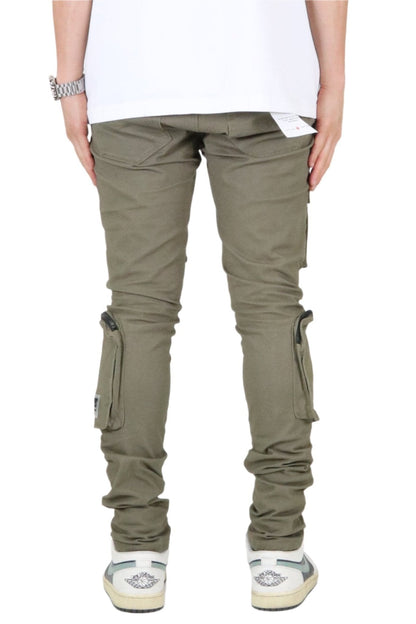Verde Men's premium twill cargo pant with multi functional pockets