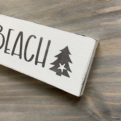 Beach Christmas Tree Sign
