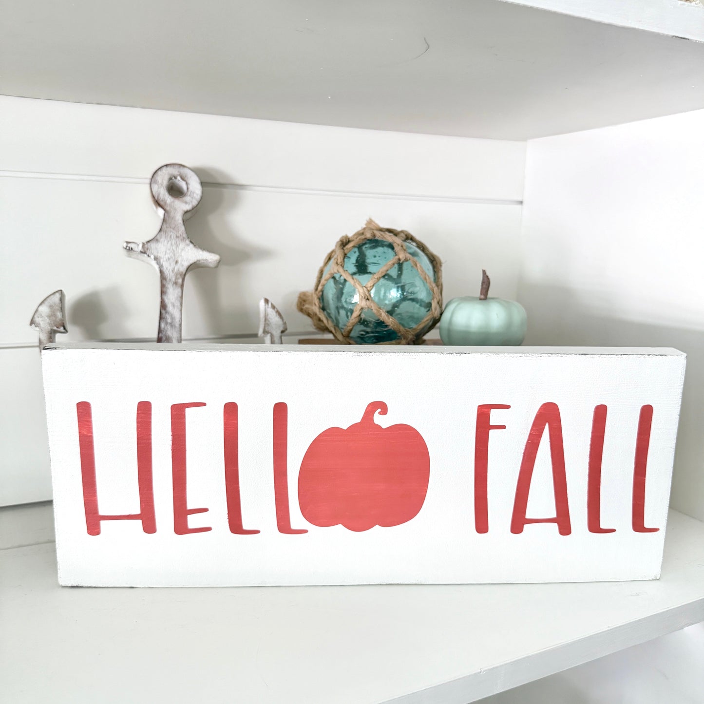 Hello Fall Pumpkin Sign