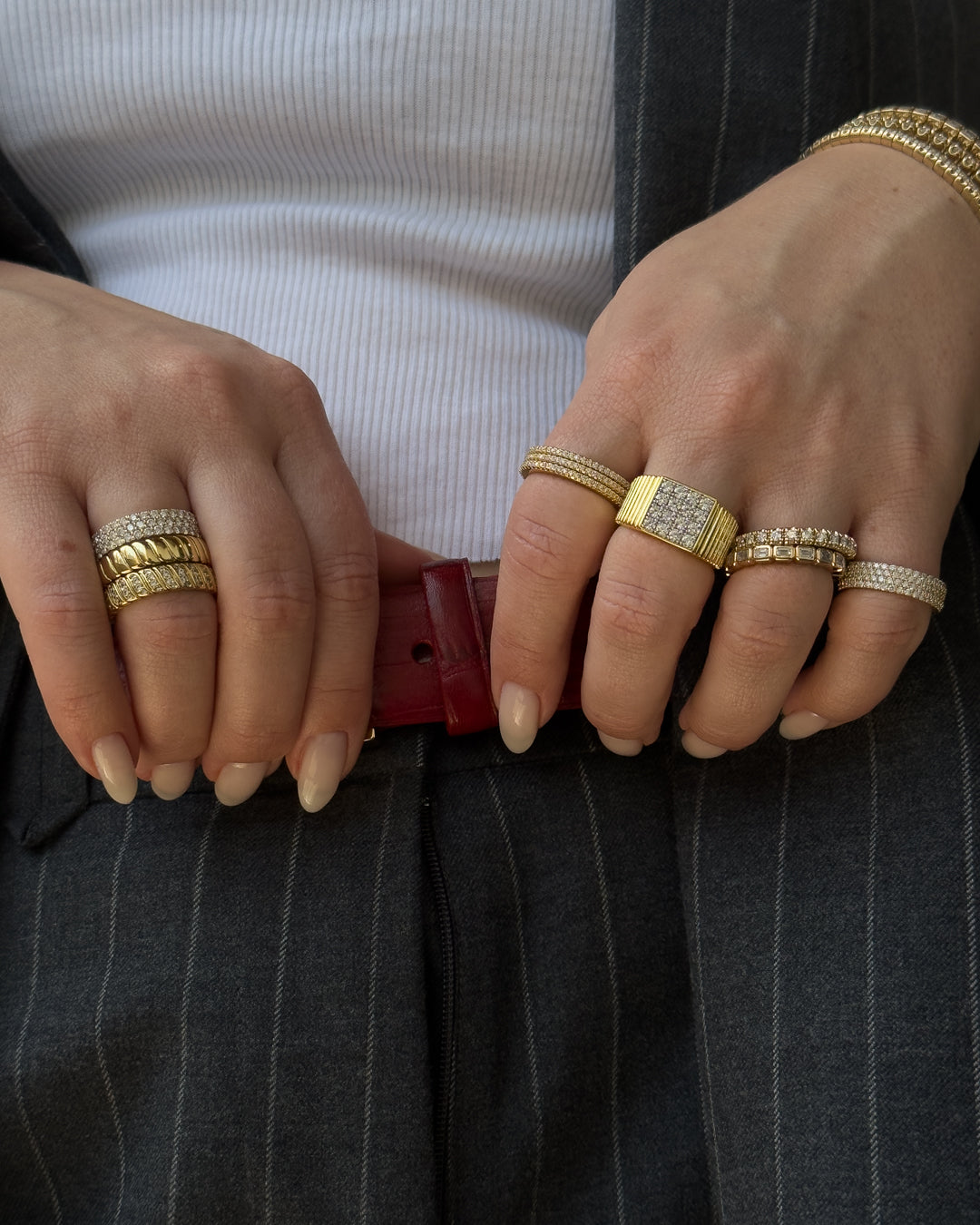 The Pave Square Signet Ring