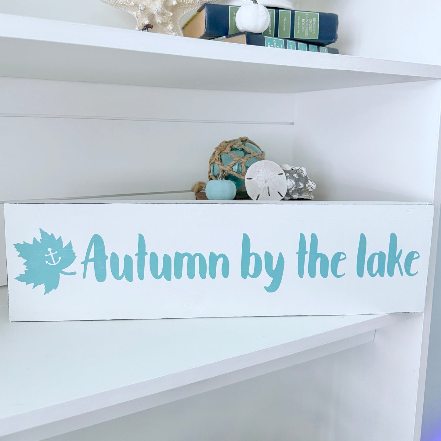 Autumn By The Lake Sign