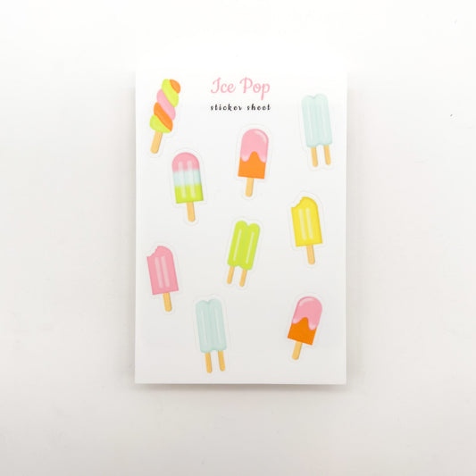 Ice Pop Sticker Sheet