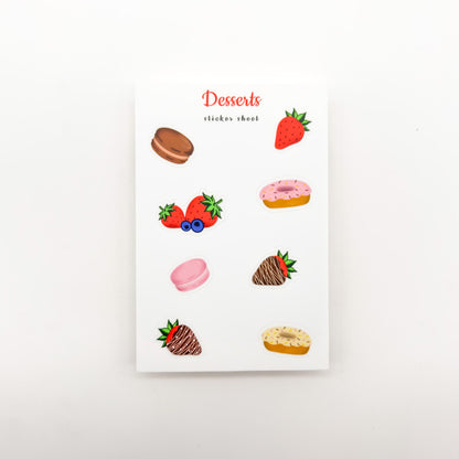 Desserts Sticker Sheet