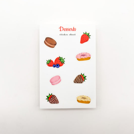 Desserts Sticker Sheet