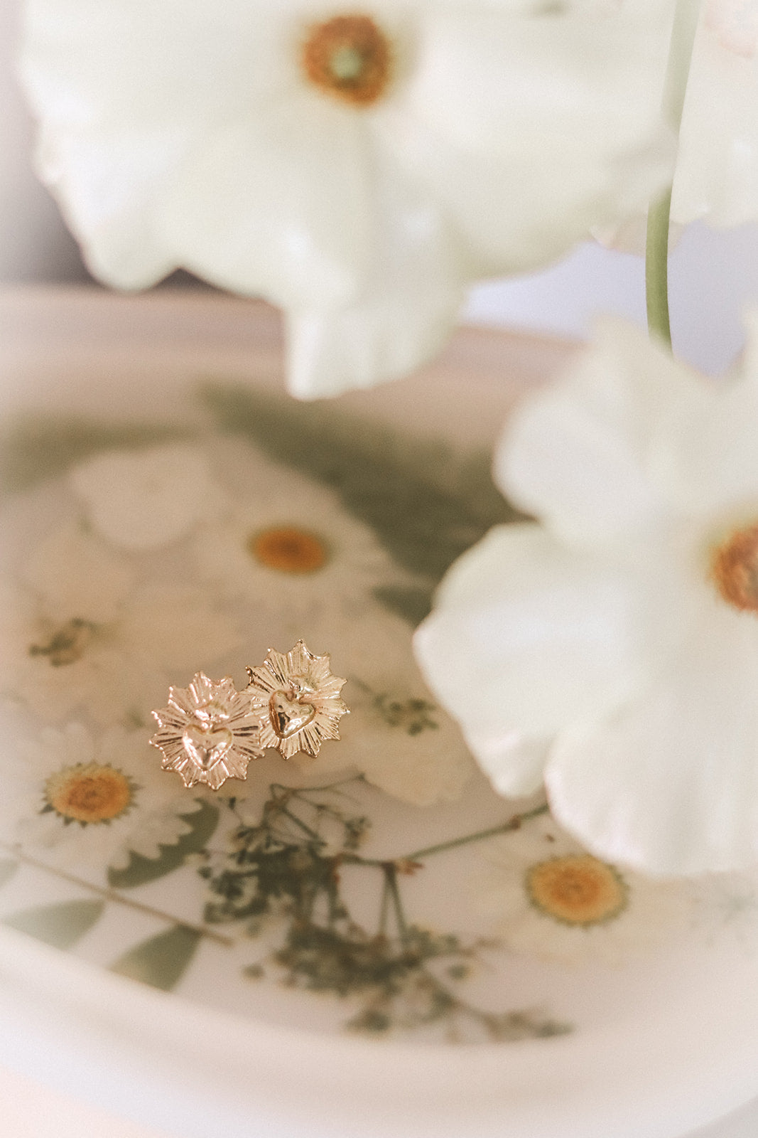 The Little Sacred Heart® Earrings in Gold Vermeil