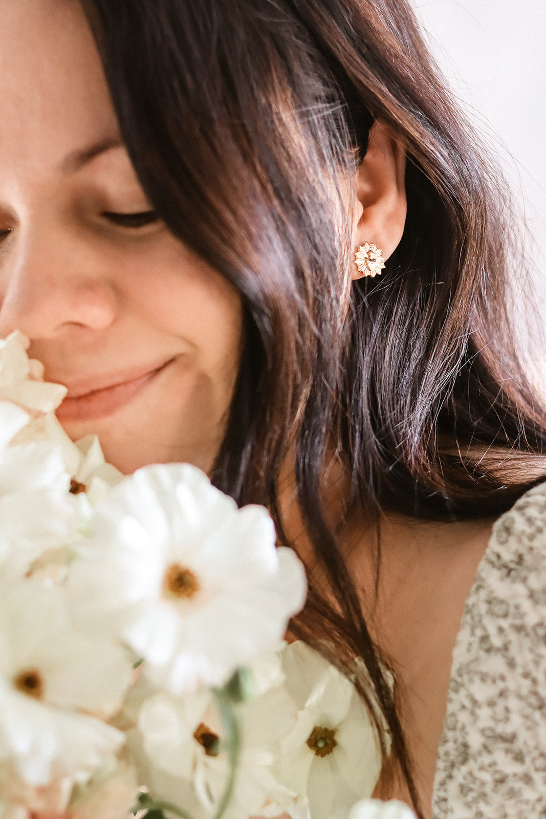 The Little Sacred Heart® Earrings in Gold Vermeil