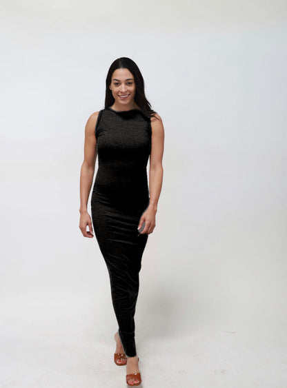 Ribbed Knit Maxi  Dress