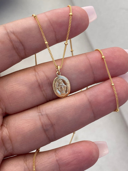 Dainty Miraculous Medal Necklace