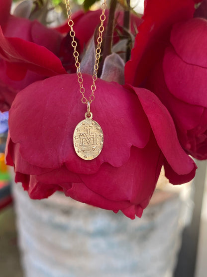 Dainty Miraculous Medal Necklace